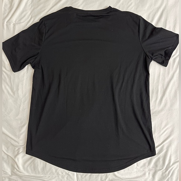SHEIN Plain Black T-Shirt Size Large - Picture 2 of 2